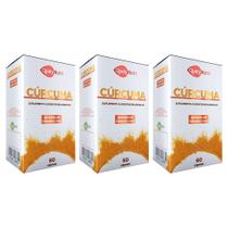 Kit 3 Sup. Alimentar Cúrcuma Longa 500mg 60Cps - QualyNutri