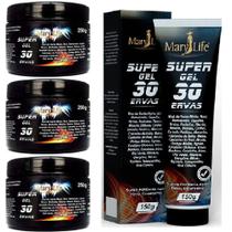 Kit 3 Super Gel 30 Ervas 250G + 1 Super Gel 30 Ervas 150G