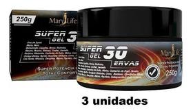 Kit 3 Super Gel 30 Ervas 250g Mary Life