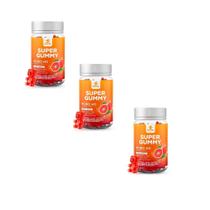 Kit 3 Super Gummy Moro HD 3x30 gomas Sabor Laranja Super Nutrition