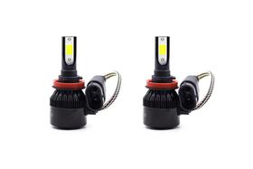 Kit 3 super led 12v 6000k multiencaixe h8, h9 e h11