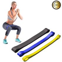 Kit 3 Super Mini Band Extensor Elástico Leve, Médio E Forte Kit 3 Super Mini Band Extensor Elástico Leve, Médio E Forte