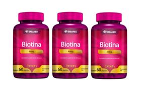 Kit 3 Suplemento Alimentar Biotina 45mcg C/60 Cáps -Herbamed Kit 3 Suplemento Alimentar Biotina 45mcg C/60 Cáps -Herbamed