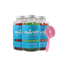 Kit 3 Suplemento Alimentar Goma Cabelos Pele Unhas - Hair Up