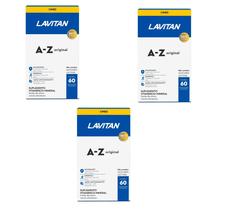 Kit 3 Suplemento Alimentar Lavitan AZ Original 60 Cáps - Cimed