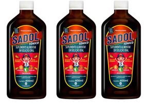 Kit 3 Suplemento Alimentar Sadol Tônico 400ml - Catarinense