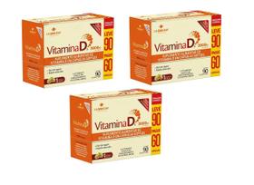 Kit 3 Suplemento Alimentar Vitamina D3 2000Ui 90- La San Day Kit 3 Suplemento Alimentar Vitamina D3 2000Ui 90- La San Day