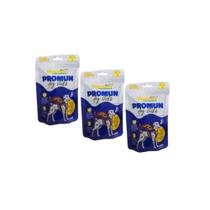 Kit 3 Suplemento Cães Promun Dog Sticks Sachê 160g Organnact