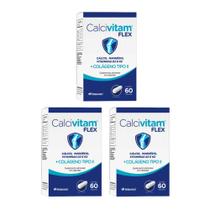 Kit 3 Suplemento Calcivitam Flex Com 60 Cápsulas - Herbamed