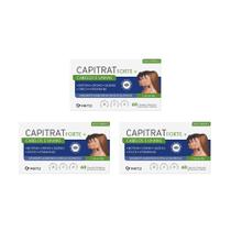 Kit 3 Suplemento Capitrat Forte+ Cabelos E Unhas 60 Cápsulas
