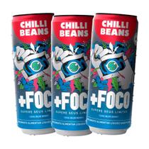 Kit 3 Suplemento Chilli Beans +Foco Cool Blue Berry 310ml