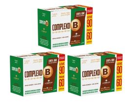Kit 3 Suplemento Complexo B LV90/PG60 Cáps La San-Day