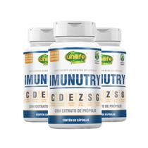 Kit 3 Suplemento Extrato De Própolis Vitaminas Imunutry 60