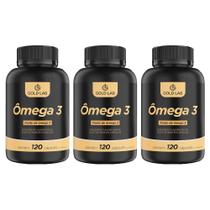 Kit 3 Suplemento Ômega 3 1400mg com 120 Cápsulas - Gold Lab