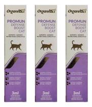 KIT 3 Suplemento Promun Defense Boost Cat 3ml - Organnact