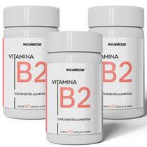 Kit 3 Suplemento Vitamina B2 Riboflavina Natunectar 180 Cápsulas Kit 3 Suplemento Vitamina B2 Riboflavina Natunectar 180 Cápsulas