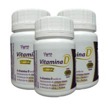 Kit 3 Suplemento Vitamina D 1000UI 60 Cáps - Vigora Plus