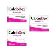 Kit 3 Suplemento Vitamínico CalcioDex 180Cpr - Kley Hertz