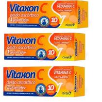 Kit 3 Suplementos Vitamina C Laranja Vitaxon