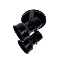 Kit 3 Suporte 2 Lâmpada Spot Caneca Direcionável E-27 Preto Kit 3 Suporte 2 Lâmpada Spot Caneca Direcionável E-27 Preto