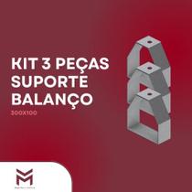 Kit 3 suporte balanço 300x100 Kit 3 suporte balanço 300x100