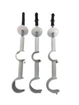 Kit 3 Suporte Comum Duplo 19/28mm Para Varão