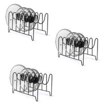 Kit 3 Suporte Organizador de Tampas De Panelas Organizador de Armário