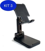 Kit 3 Suporte Para Celular Tablet Ajustável Ergonômico 8749