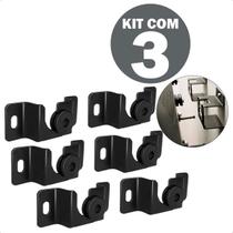 Kit 3 Suporte Para Tv 13 a 70 Pol de Parede Fixa Até 60Kg Ultra Slim Oled Qled Segura Com Parafuso