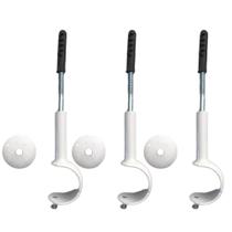 Kit 3 suporte simples comum 19mm para varão simples - várias cores