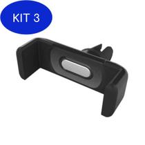 Kit 3 Suporte Universal Veicular Automotivo Celular Navegador Gps