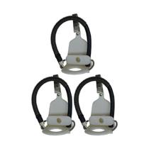 Kit 3 Suporte Utilizado Cassete Ciclone Alumínio Análise Poeiras Totais 3 Seções Clip Lapela Scc-10 Instrutherm