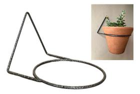 Kit 3 Suportes 10cm Anel Redondo Pendurar Vaso Planta Parede