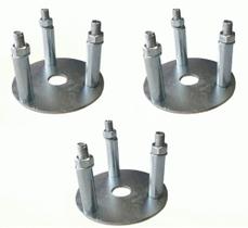 Kit 3 Suportes De Calota Rodoar Para Cinematico Caminhao Kit 3 Suportes De Calota Rodoar Para Cinematico Caminhao
