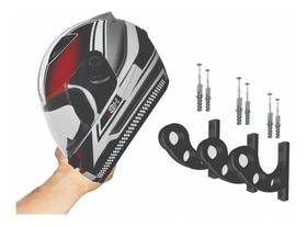 Kit 3 Suportes De Parede Para Capacetes