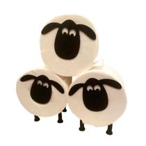 Kit 3 Suportes Papel Higiênico Ovelha Shaun Decoração