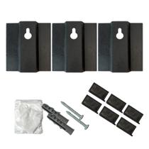Kit 3 Suportes Para Fixar Espelho De Parede Placas Quadros Armarios