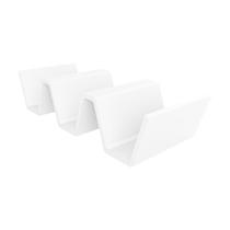 Kit 3 Suportes para Porta Taco Mexicanos Triplo Burritos Tortilla