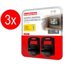 Kit 3 Suportes para TV até 85 Polegadas Universal SBRUB851 Kit 3 Suportes para TV até 85 Polegadas Universal SBRUB851