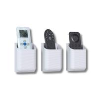 Kit 3 Suportes Porta Modular de Parede Compatível com Controle Remoto Universal Ar Condicionado TV Pasta Escova de Dente