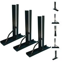 Kit 3 Suportes Pretos Para Motor De Portão Basculante Com Base De 20cm Estrutura Forte Kit 3 Suportes Pretos Para Motor De Portão Basculante Com Base De 20cm Estrutura Forte