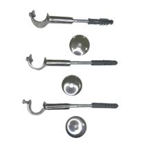Kit 3 suportes simples para varão comum 28mm - cromado Kit 3 suportes simples para varão comum 28mm - cromado