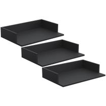 Kit 3 Suportes Suspensos Para Micro-Ondas 60X40cm Preto Kit 3 Suportes Suspensos Para Micro-Ondas 60X40cm Preto