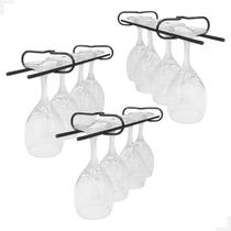Kit 3 Suportes Suspensos para Taças 40cm Preto