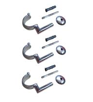 Kit 3 Suportes Teto Para Varão de cortina 28mm em aluminio Kit 3 Suportes Teto Para Varão de cortina 28mm em aluminio