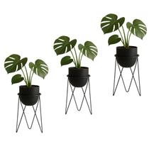 Kit 3 Suportes Tripé 30x15 para Vaso de Chão em Aço Carbono - NV515BGP Kit 3 Suportes Tripé 30x15 para Vaso de Chão em Aço Carbono - NV515BGP