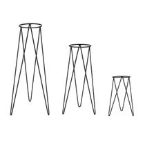 Kit 3 Suportes Tripé de Chão para Vasos de Plantas e Flores - 30cm 45cm 60cm - Ferro Kit 3 Suportes Tripé de Chão para Vasos de Plantas e Flores - 30cm 45cm 60cm - Ferro