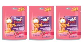 Kit 3 Supra C Kids Suplemento de Vitamina C Para Crianças em Goma Sabor Morango 30 Unidades Kit 3 Supra C Kids Suplemento de Vitamina C Para Crianças em Goma Sabor Morango 30 Unidades