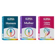 Kit 3 Supra Homem + Supra Mulher + Supra Cabelos E Unhas. Kit 3 Supra Homem + Supra Mulher + Supra Cabelos E Unhas.