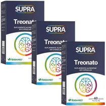Kit 3 Supra Treonato Magnésio Treonina 60 Cápsulas- Herbamed